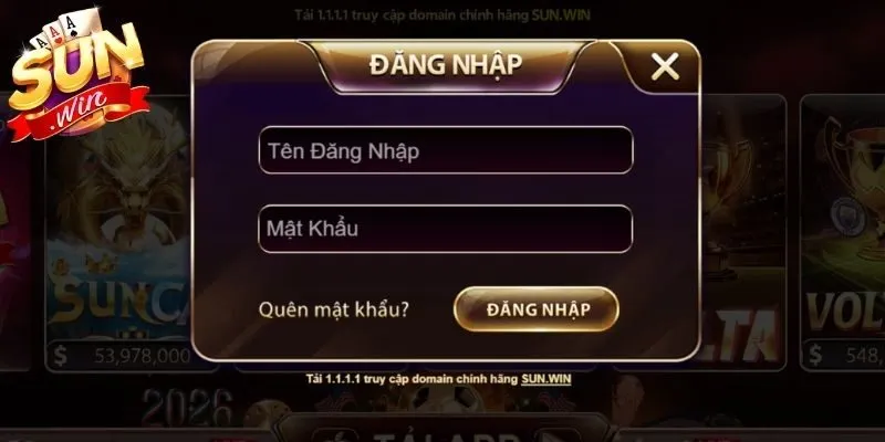 Các bước hướng dẫn đăng nhập Sunwin cho người mới