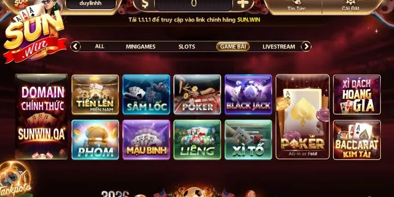 Những tựa game được cung cấp ở sảnh giải trí